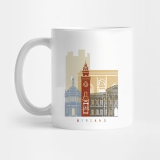 Bergamo skyline poster Mug